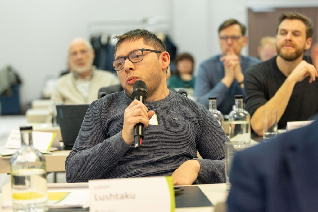 Ein Teilnehmer bei der 56. Delegiertenversammlung.