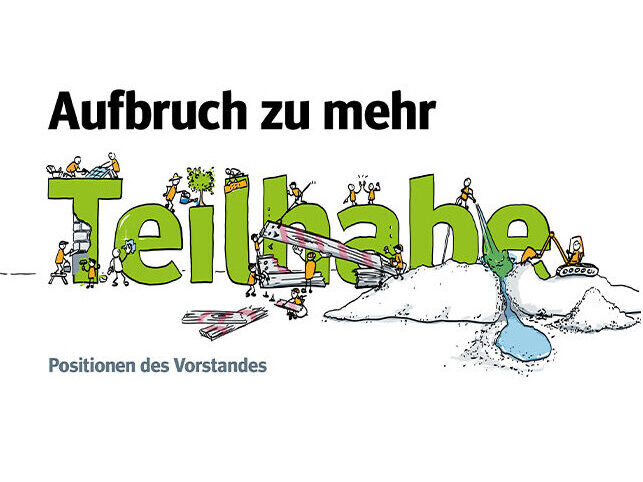 Titelbild des Positionspapier Aufbruch zu mehr Teilhabe