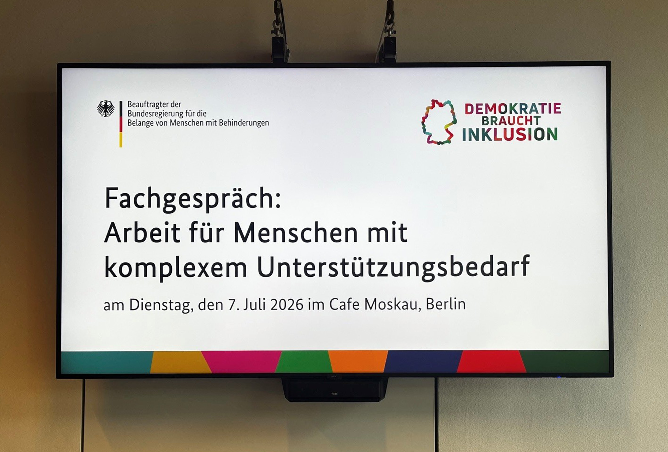 Präsentationsfolien Fachgespräch Menschen mit hohem Unterstützungsbedarf